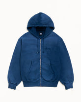 Stussy World Tour Sun Faded Navy Zip Up