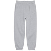 Stussy Stock Logo Heather Grey Sweatpants