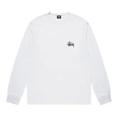 Stussy Basic White L/S Tee