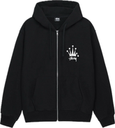 Stussy Regal Crown Black Zip Up