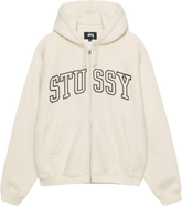 Stussy Outline Ivory Zip Up