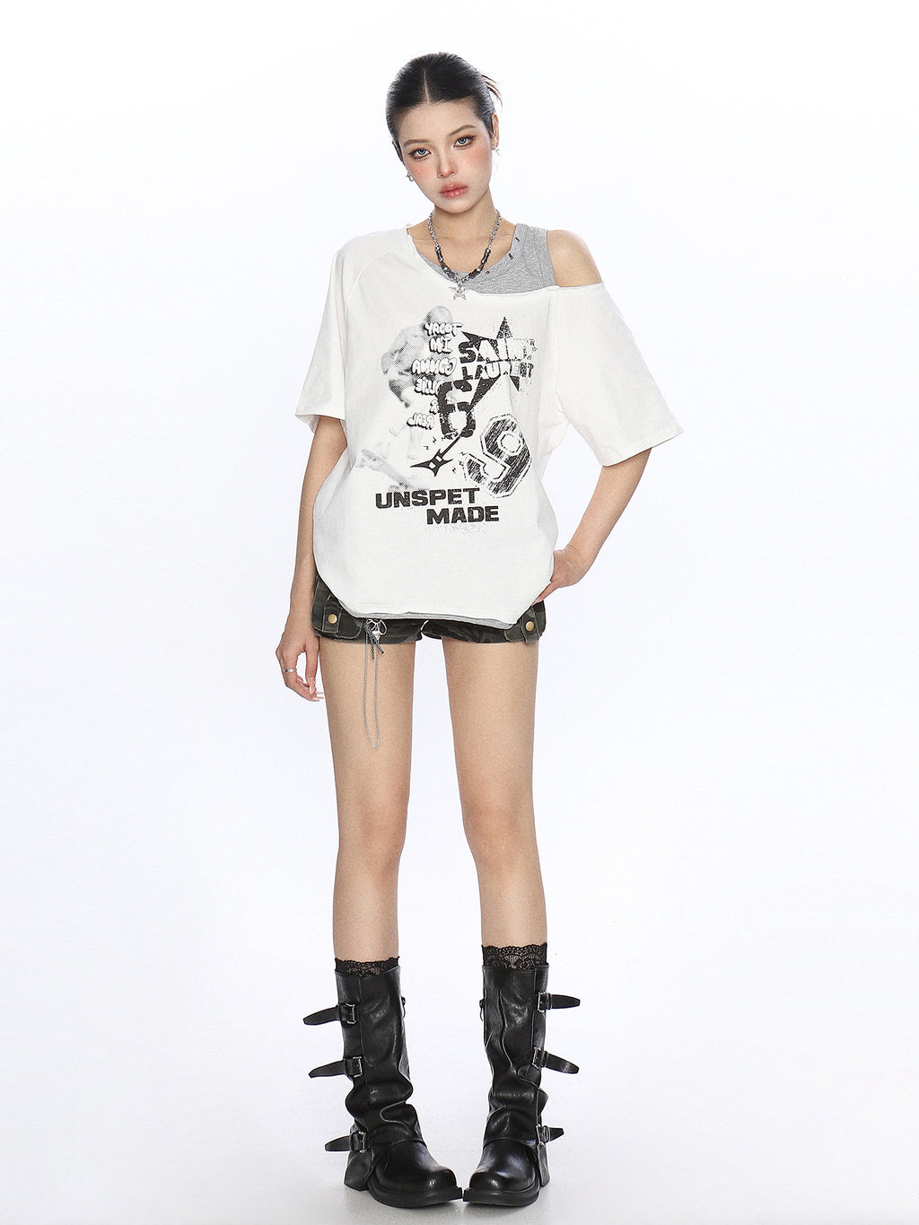 BIGGOLD Sexy Girl  Sleeve T-Shirt