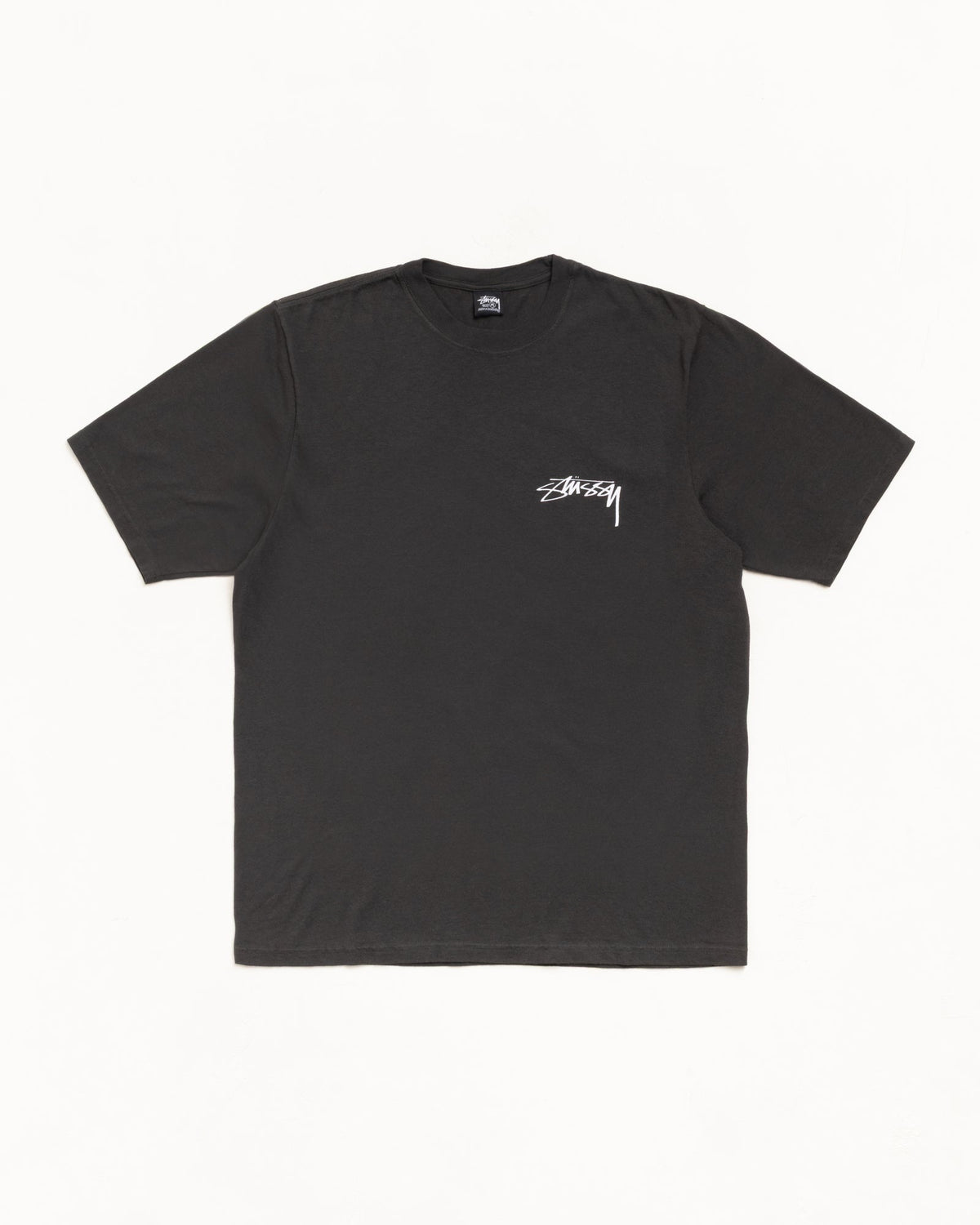 Stussy Skate Stack Faded Black Tee