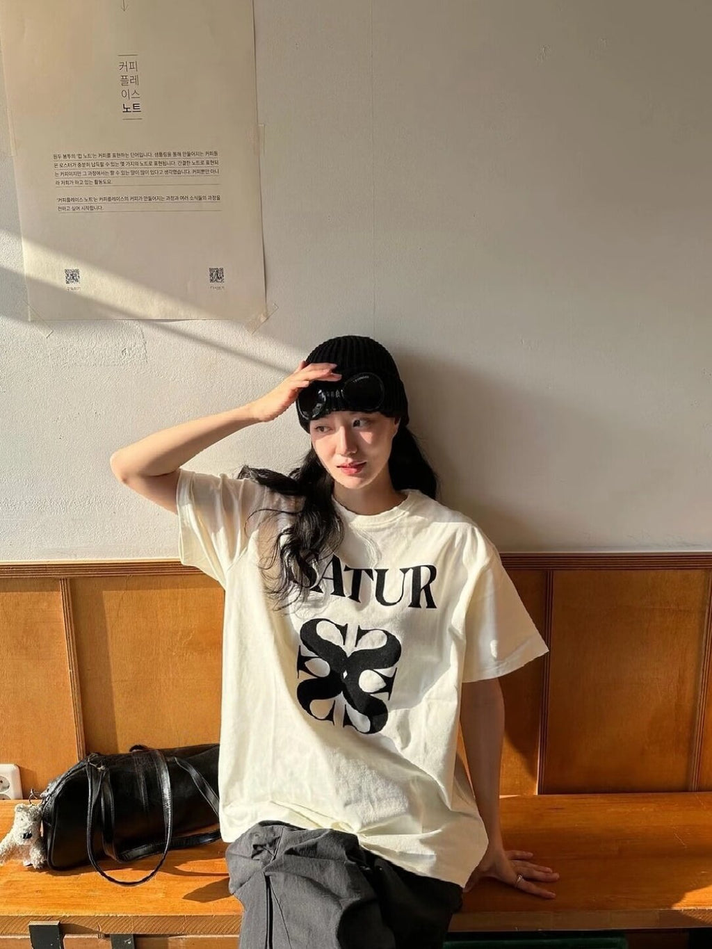 SATUR Heart Lemon Graphic Tee – Korean Style