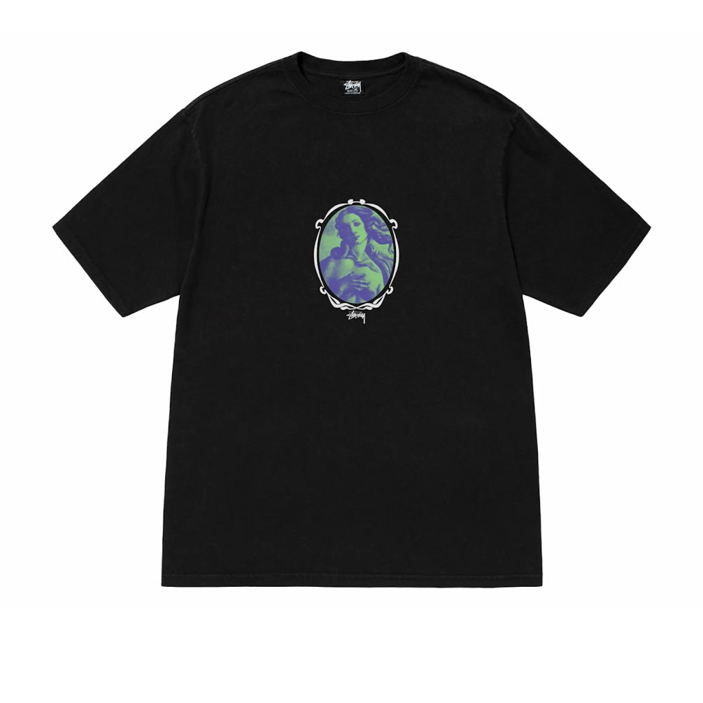Stussy Venus Oval Pigment Dyed Tee Black