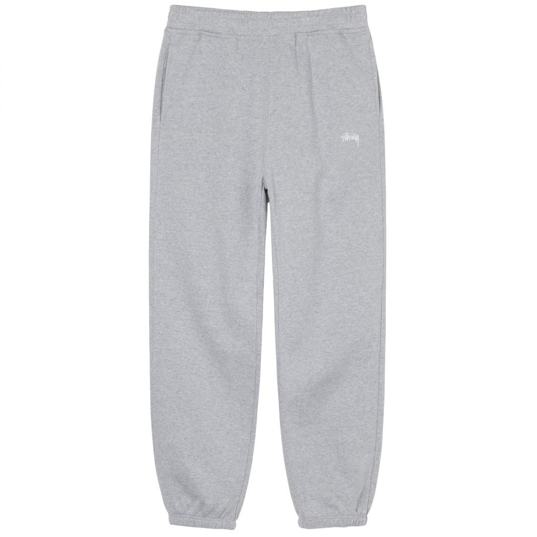 Stussy Stock Logo Heather Grey Sweatpants
