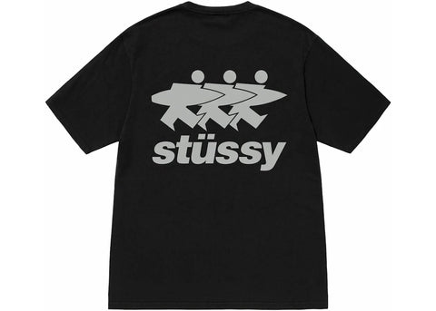 Stussy Surfwalk Black Tee
