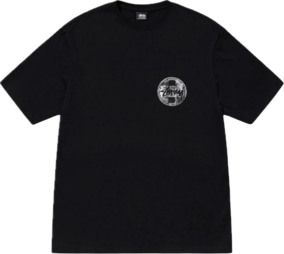 Stussy Dot Stamp Black Tee