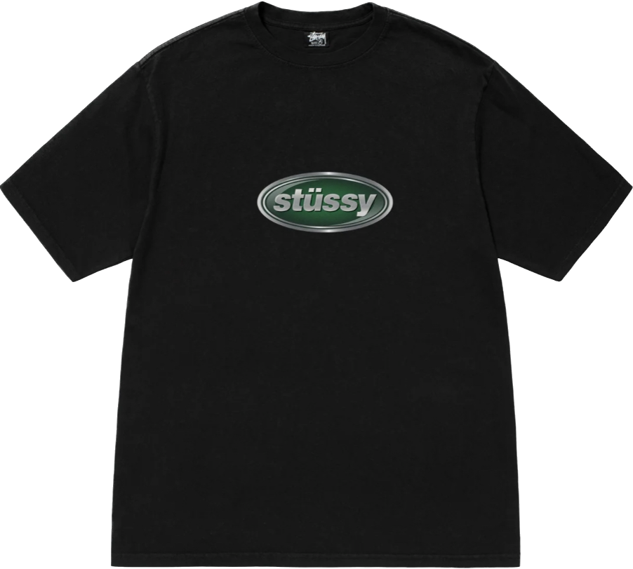 Stussy Emblem Black Tee