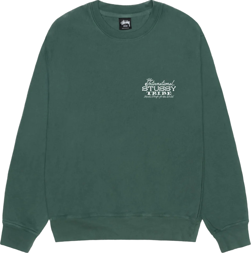 International Stussy Tribe Forest Crewneck