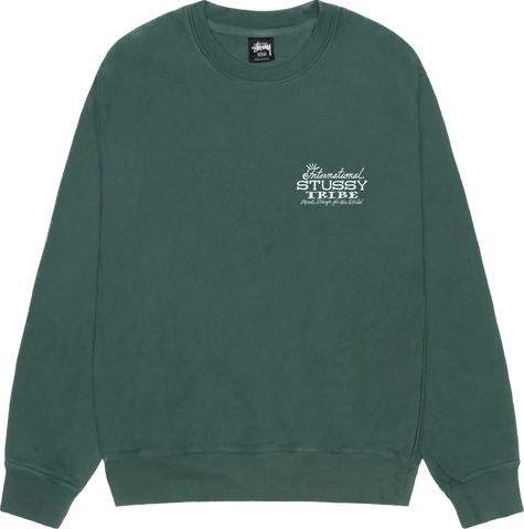 International Stussy Tribe Forest Crewneck