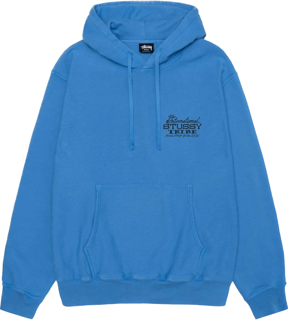 International Stussy Tribe Blue Hoodie
