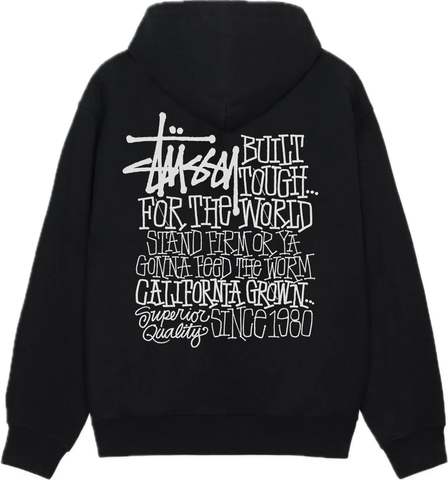 Stussy California Grown Black Hoodie