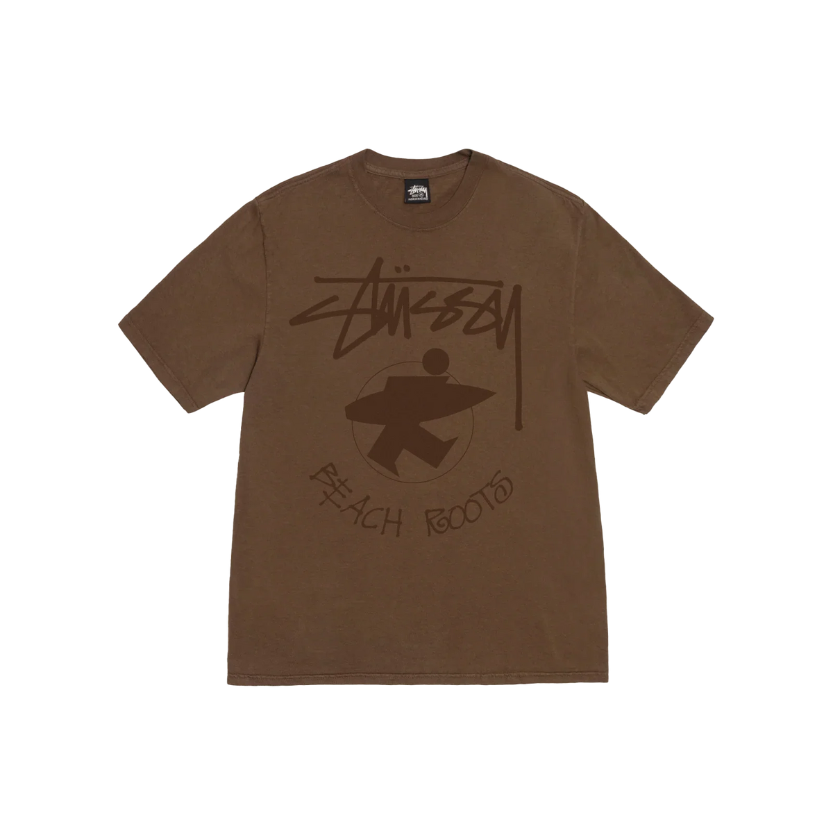 Stussy Beach Roots Brown Tee