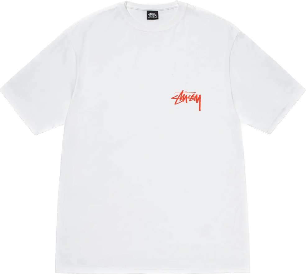 Stussy Scorpion White Tee