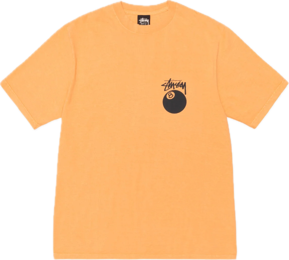 Stussy 8 Ball Orange Tee