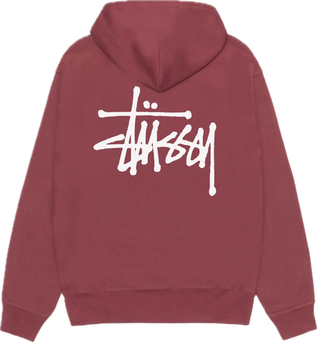 Stussy Basic Oxblood Hoodie