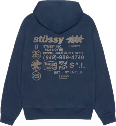 Stussy DNA Navy Zip Up