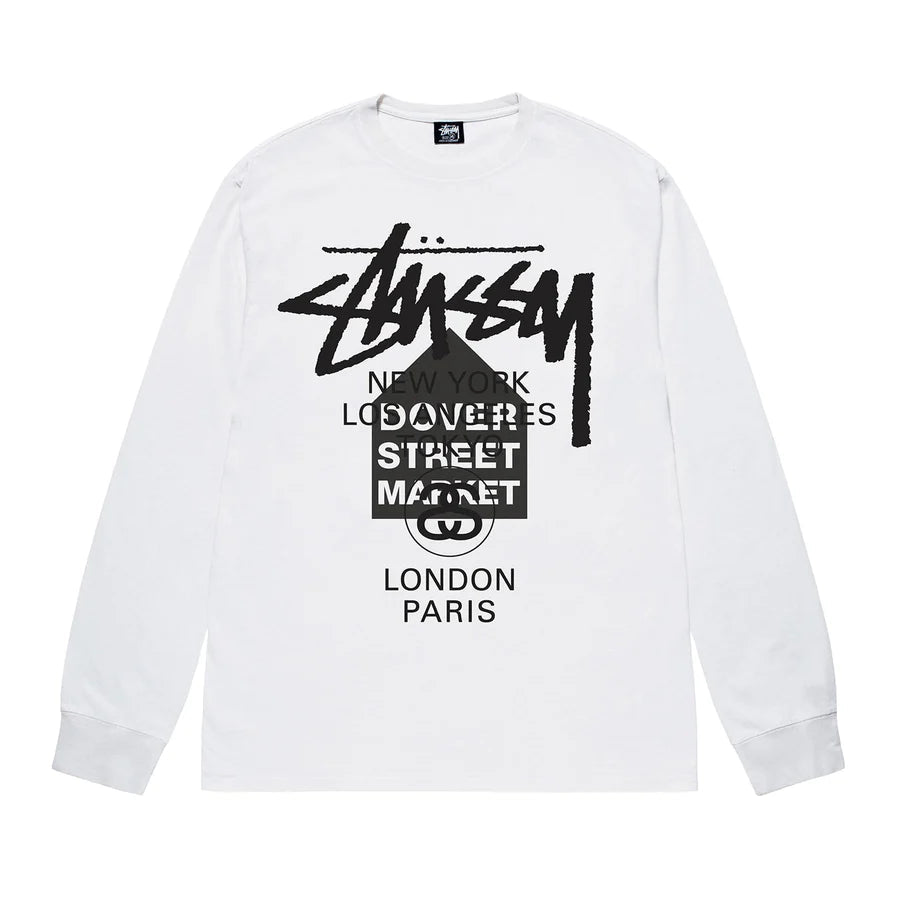 Stussy DSM New York White L/S Tee