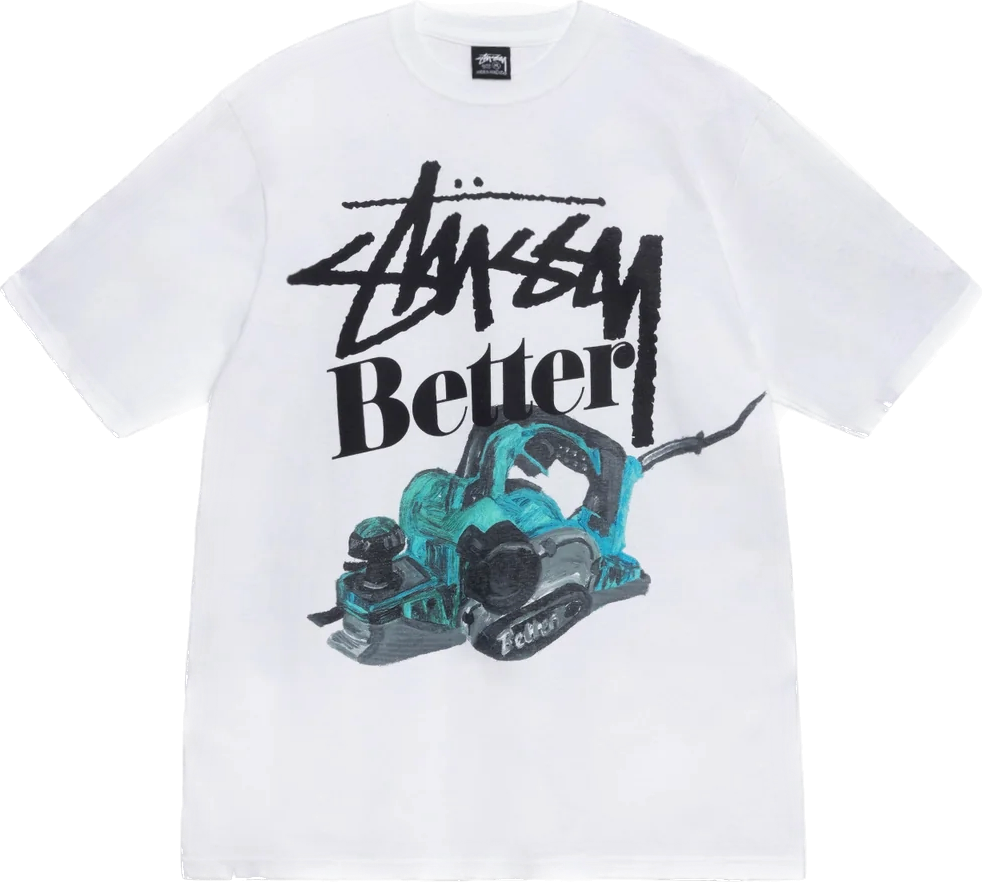 Stussy Built Better White Tee
