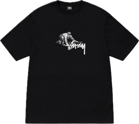 Stussy Worker Black Tee
