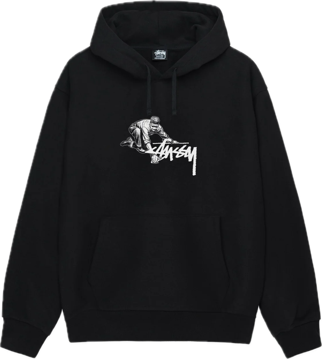 Stussy Worker Black Hoodie