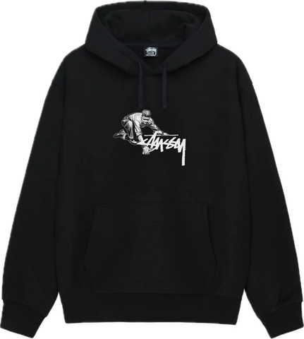 Stussy Worker Black Hoodie