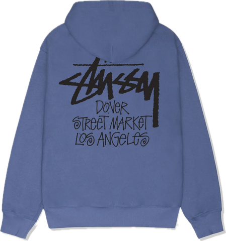 Stussy DSM L.A. Zip Up Hoodie Storm Blue