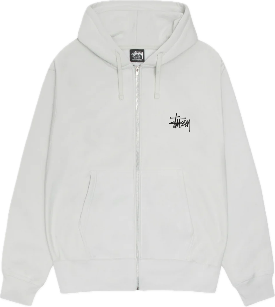 Stussy Basic Zip Fog Hoodie