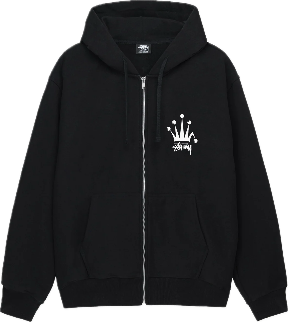 Stussy Regal Crown Black Zip Up