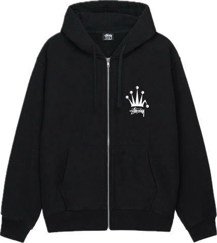 Stussy Regal Crown Black Zip Up