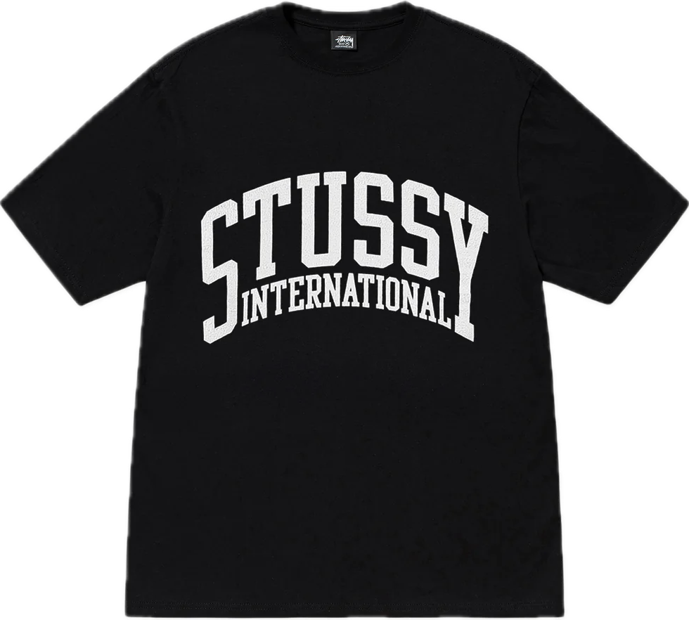 Stussy International Pigment Dyed Black Tee