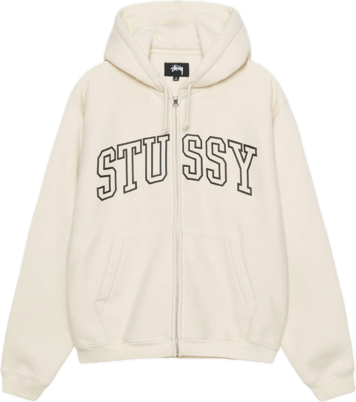 Stussy Outline Ivory Zip Up
