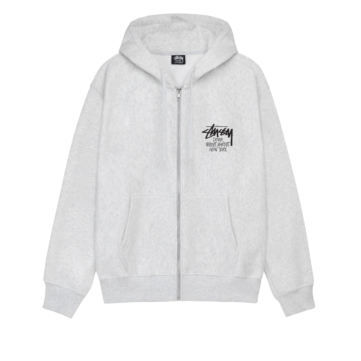 Stussy Stock DSM New York Heather Grey Zip Up
