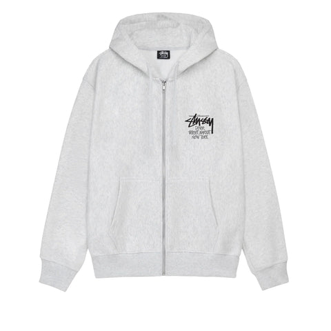 Stussy Stock DSM New York Heather Grey Zip Up