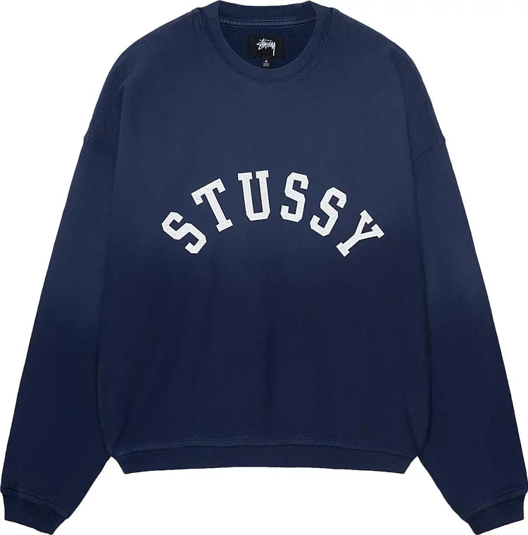 Stussy Sun Faded Navy Crewneck