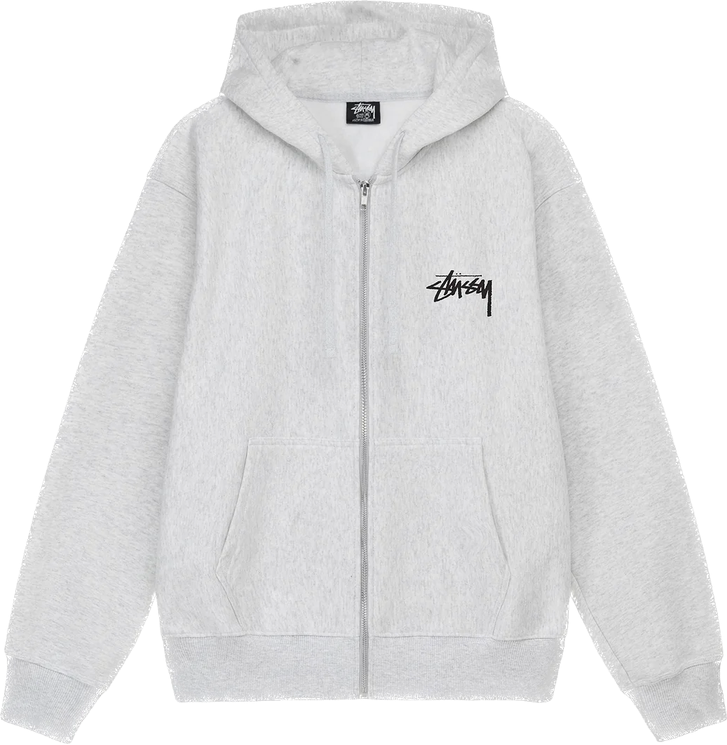 Stussy Burning Stock Heather Zip Up