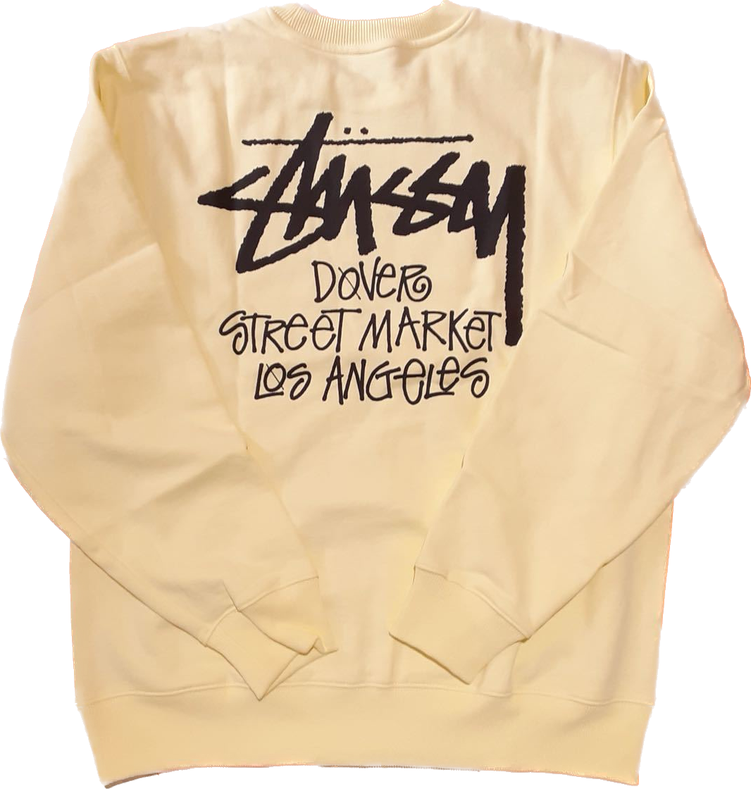 Stussy DSM Pale Yellow Crewneck