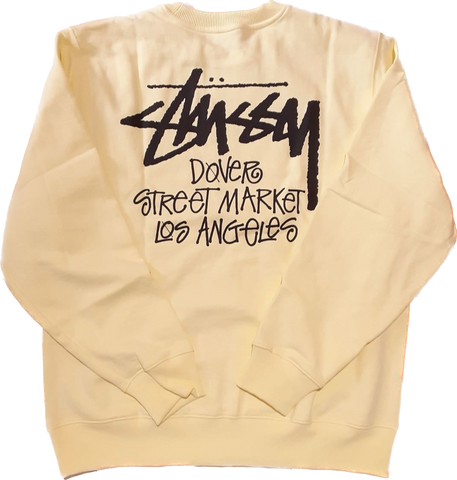 Stussy DSM Pale Yellow Crewneck