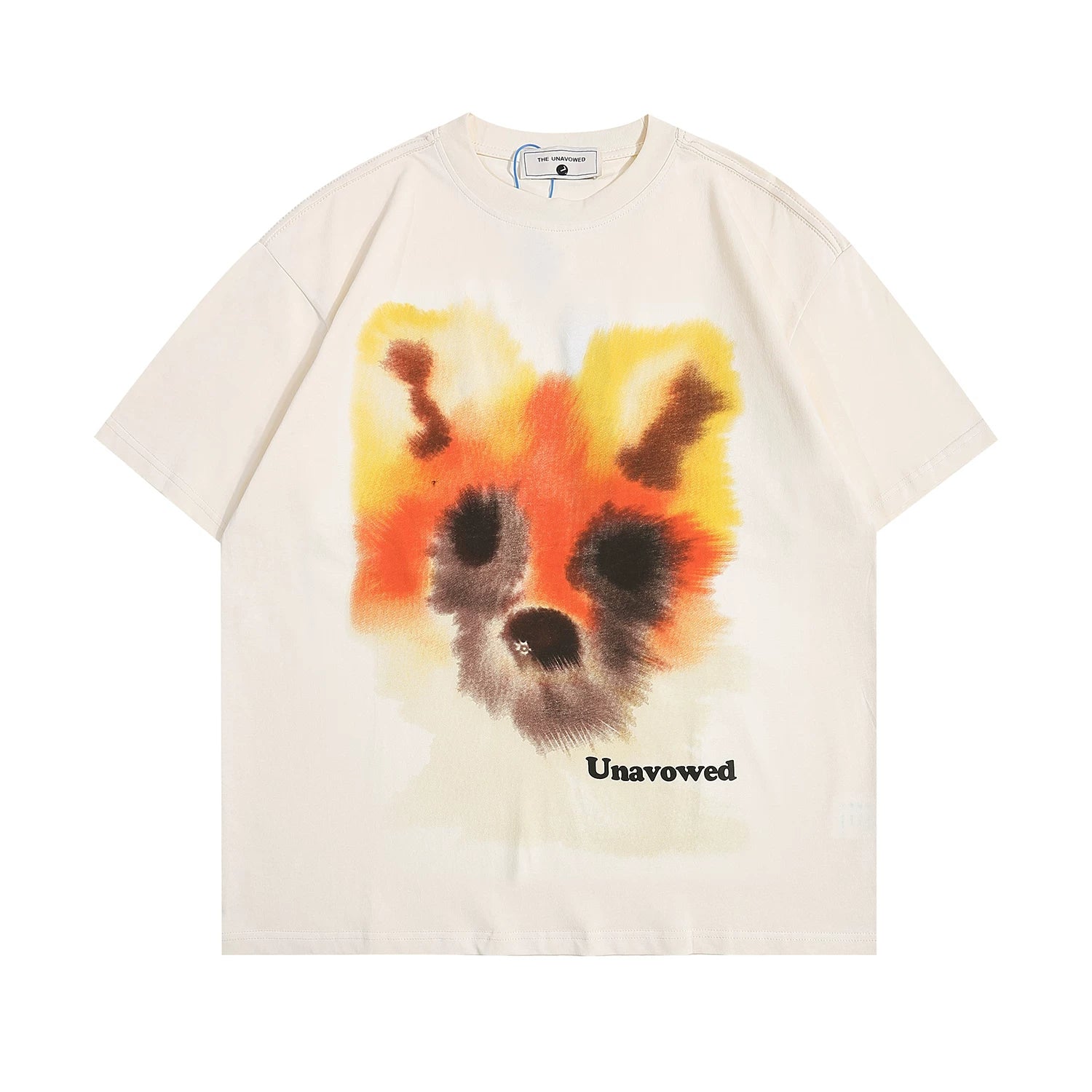 BIGGOLD American High Street Graffiti Short Sleeve T-shirt for Women 2024 Summer New Design Sense, Small and Popular Couple Top Trend