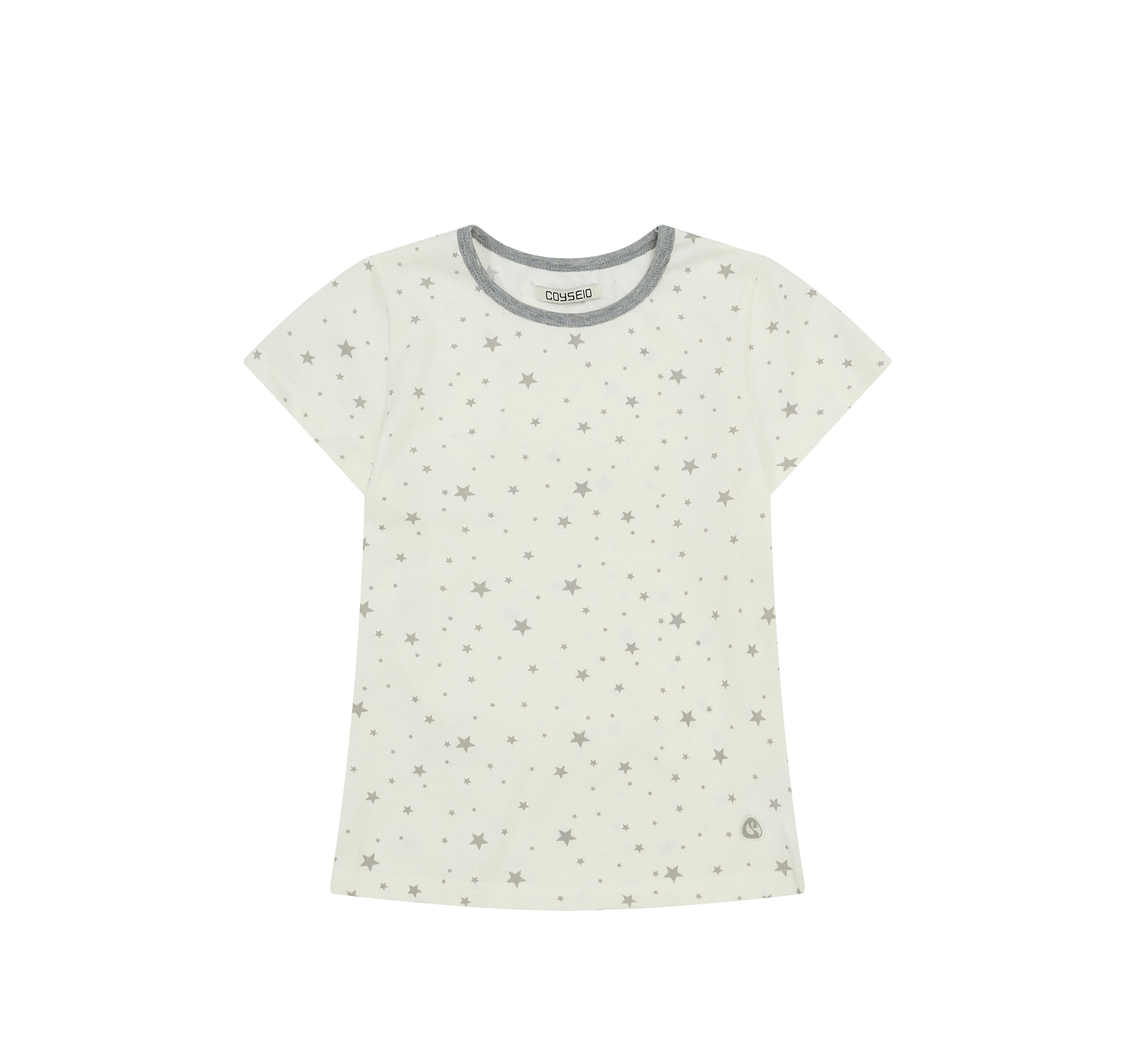COYSEIO Star Graphic Cotton Tee – Korean Style