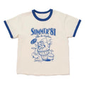 Viaplain Cat Ice Cream Graphic Short Sleeve T-Shirt