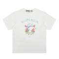 Open YY Rose Print Oversized Cotton T-Shirt